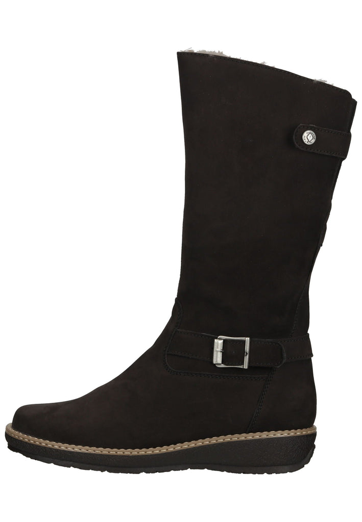 Waldläufer Stiefel Leder Dunkelbraun Warmfutter - surf4shoes