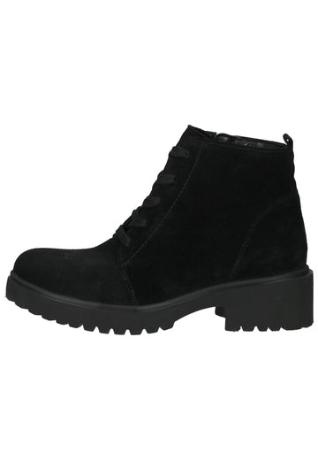 Waldläufer Stiefelette Leder/Textil Schwarz Warmfutter - surf4shoes