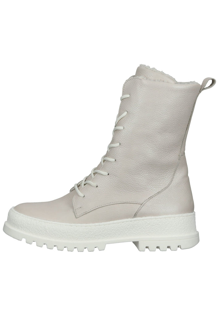 Waldläufer Stiefelette Leder Weiß Warmfutter - surf4shoes