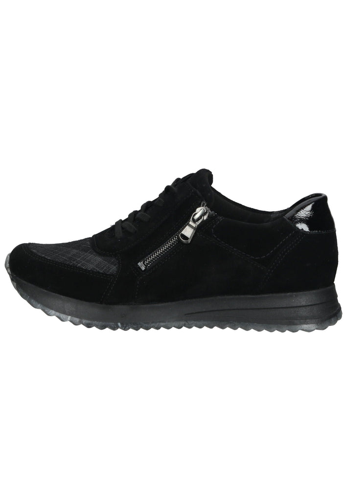Waldläufer Halbschuhe Veloursleder/Textil Schwarz - surf4shoes