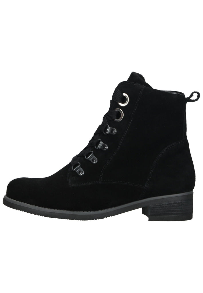 Waldläufer Stiefelette Leder Schwarz Warmfutter - surf4shoes