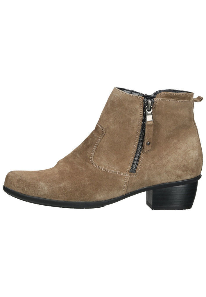 Waldläufer Stiefelette Leder Taupe Warmfutter - surf4shoes