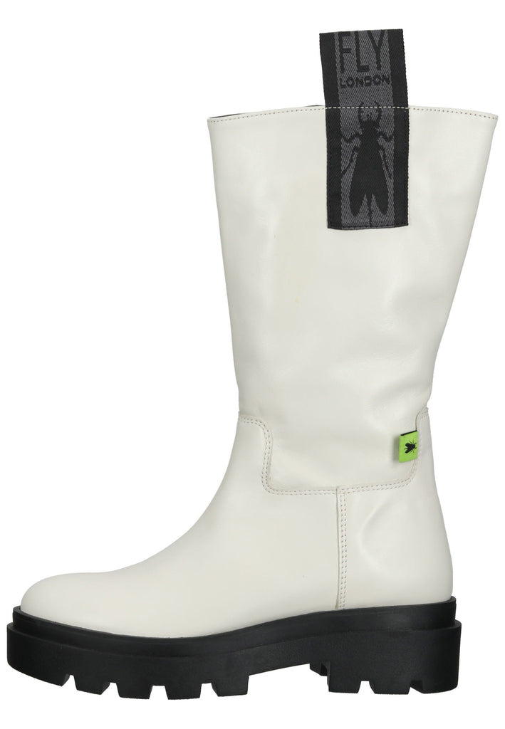 FLY London Stiefel Leder Weiß - surf4shoes