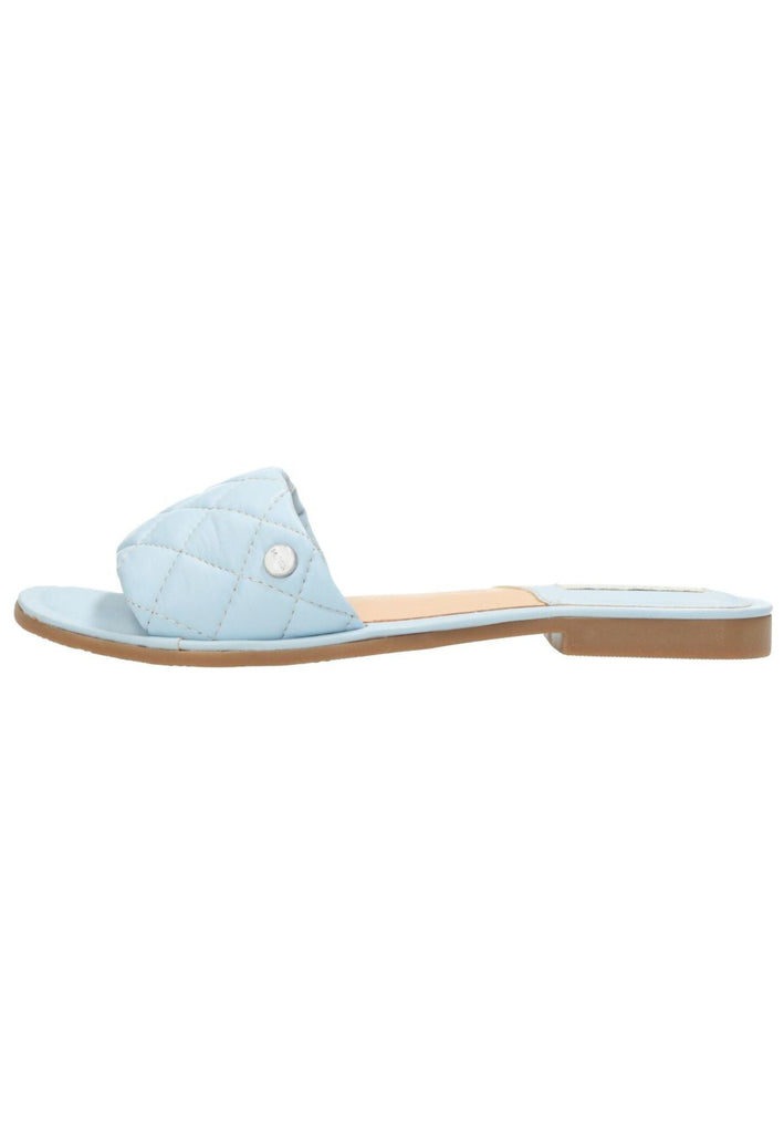 Mexx Pantoletten Leder Hellblau - surf4shoes