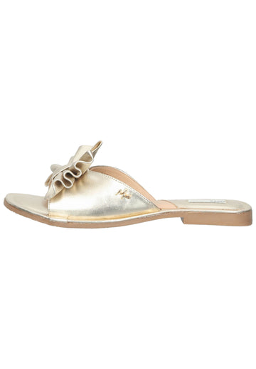 Mexx Pantoletten Leder Gold - surf4shoes