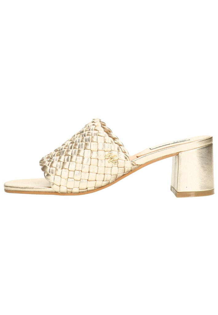 Mexx Pantoletten Leder Gold - surf4shoes