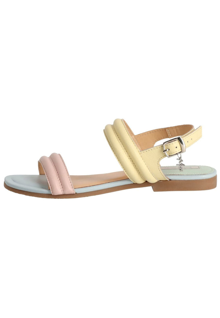 Mexx Sandalen Leder Blau/Gelb - surf4shoes