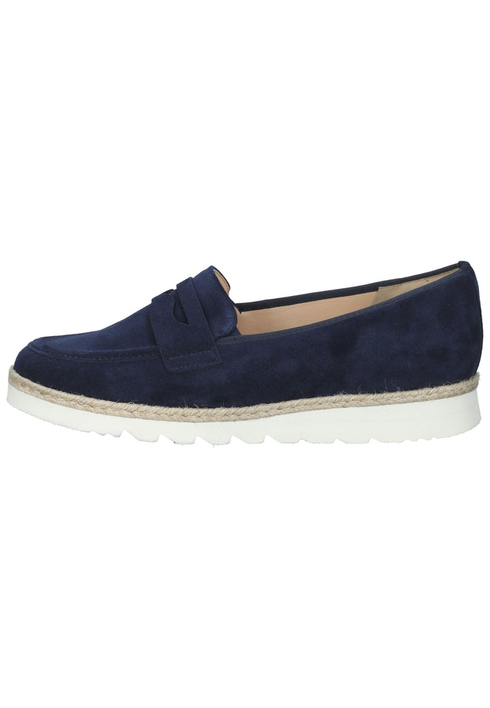 HASSIA Slipper Veloursleder Navy - surf4shoes