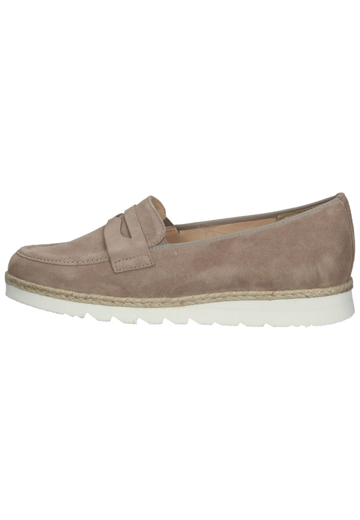 HASSIA Slipper Veloursleder Beige - surf4shoes