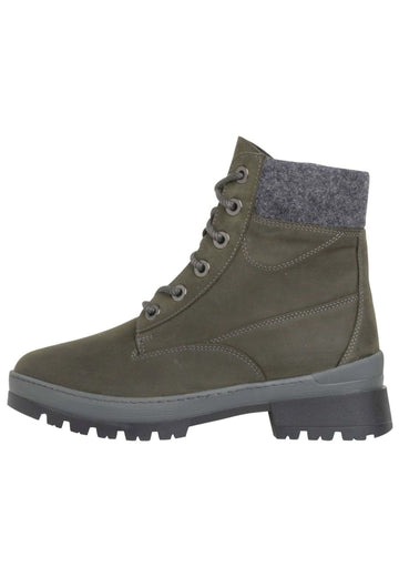 Ganter Stiefelette Leder/Textil Olive Warmfutter - surf4shoes