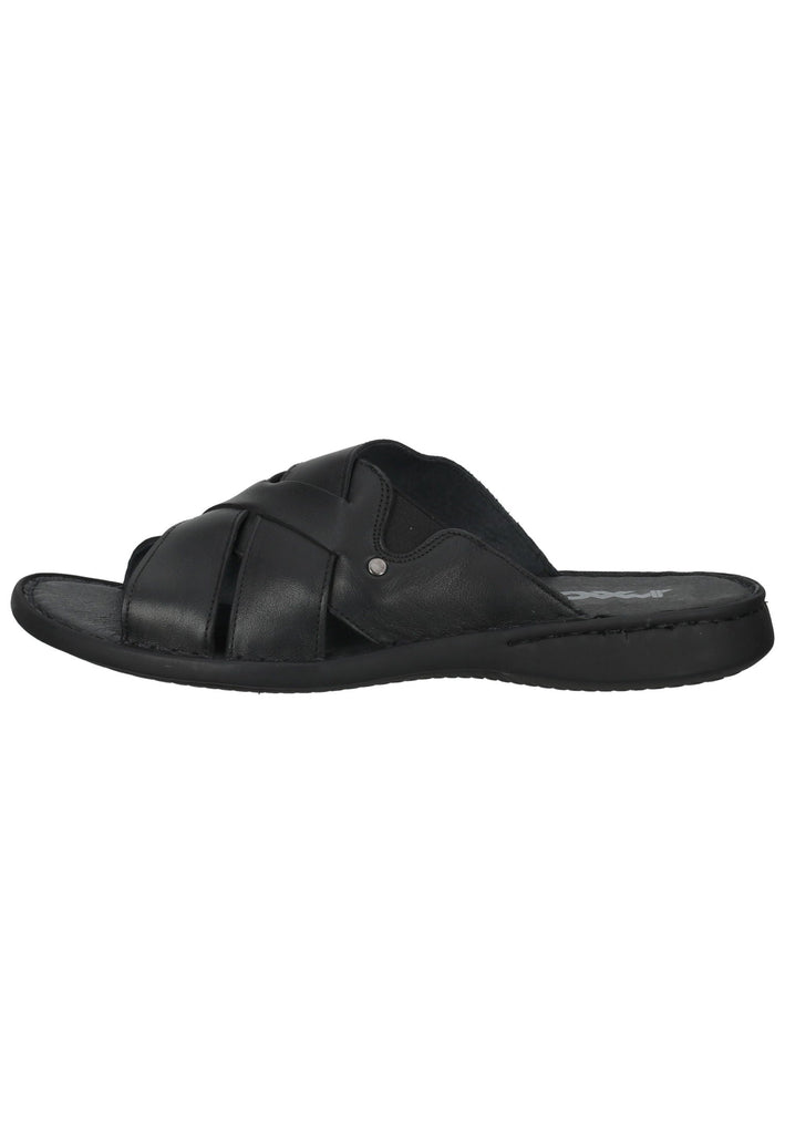IMAC Pantoletten Leder Schwarz - surf4shoes