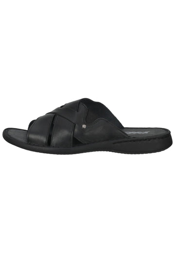 IMAC Pantoletten Leder Schwarz - surf4shoes