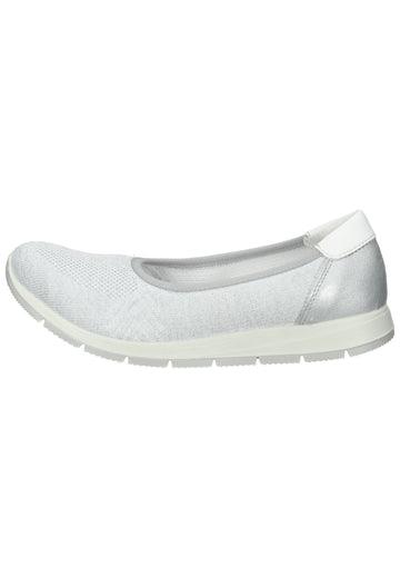 IMAC Ballerinas Textil Silber/Weiß - surf4shoes