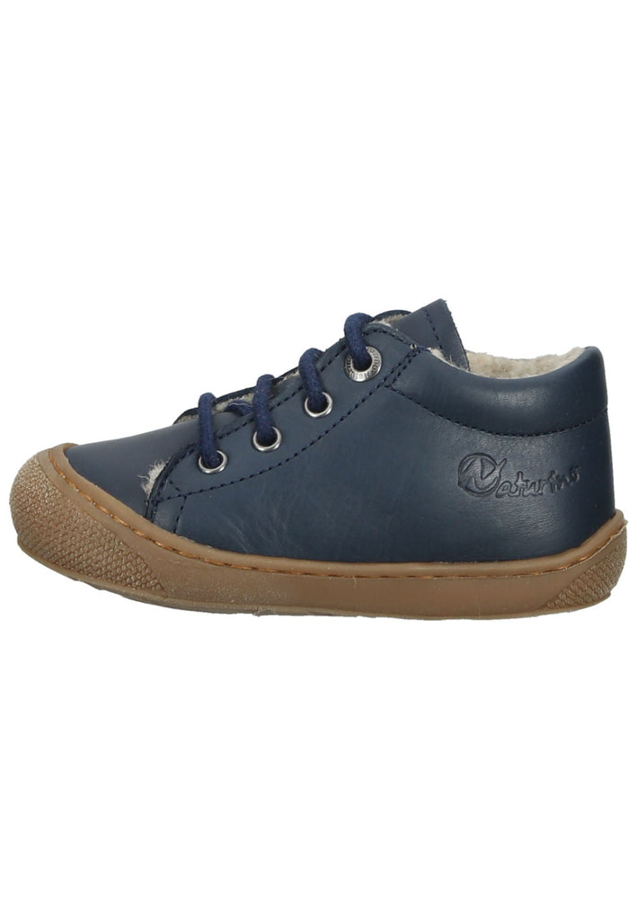 Naturino Halbschuhe Nappaleder Blau Warmfutter - surf4shoes