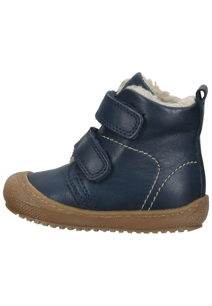 Naturino Sneaker Nappaleder Blau Warmfutter - surf4shoes