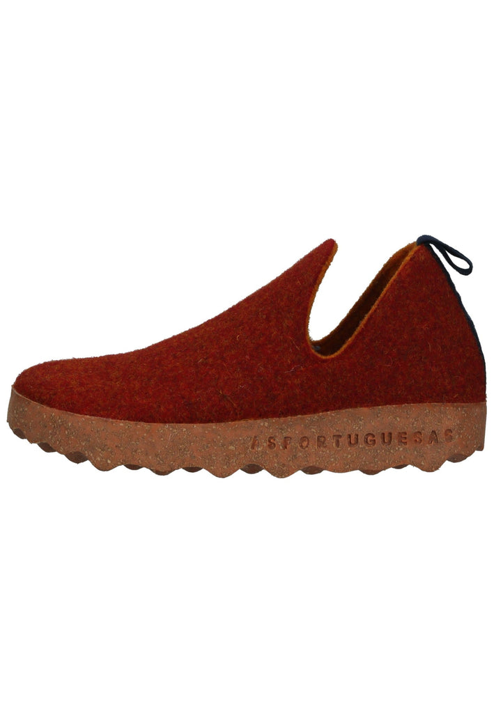 ASPORTUGUESAS Hausschuhe Fell Rot - surf4shoes