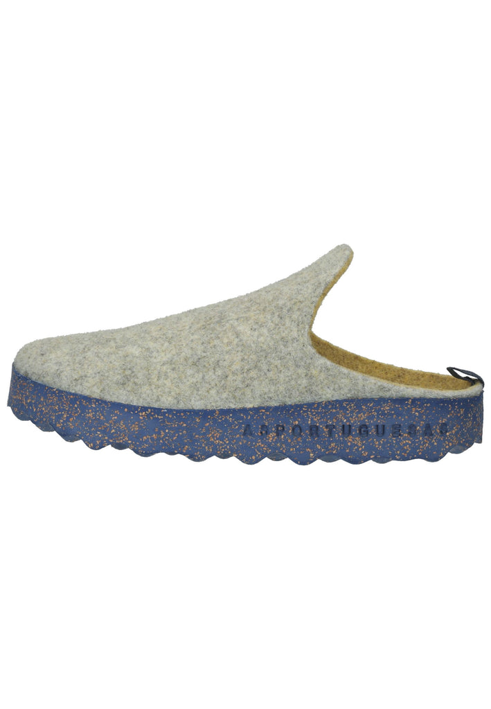 ASPORTUGUESAS Hausschuhe Filz Grau/Gelb - surf4shoes