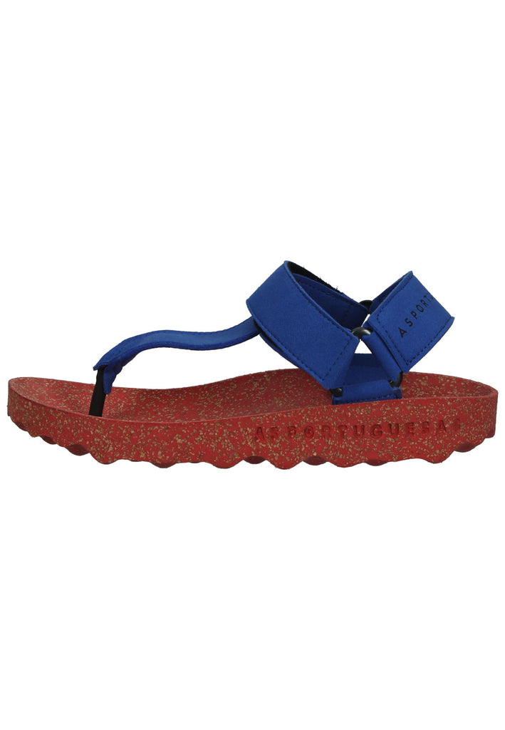 ASPORTUGUESAS Zehensteg Lederimitat Blau - surf4shoes
