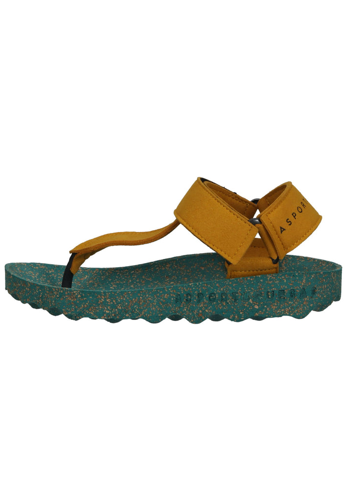 ASPORTUGUESAS Zehensteg Lederimitat Gelb - surf4shoes