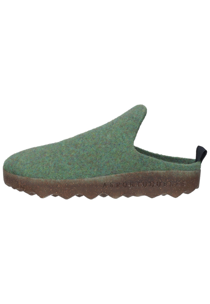 ASPORTUGUESAS Hausschuhe Filz Grün - surf4shoes