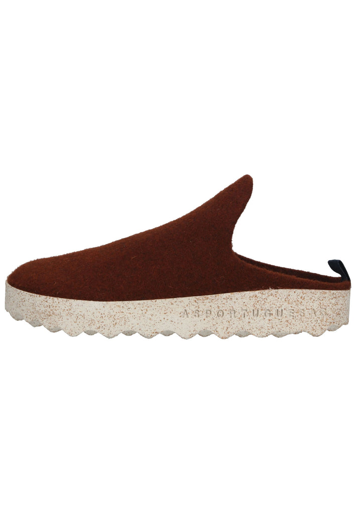 ASPORTUGUESAS Hausschuhe Filz Braun - surf4shoes