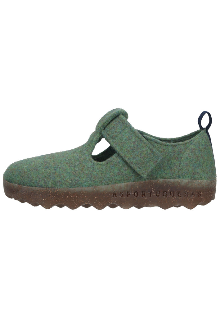 ASPORTUGUESAS Halbschuhe Filz Grün - surf4shoes