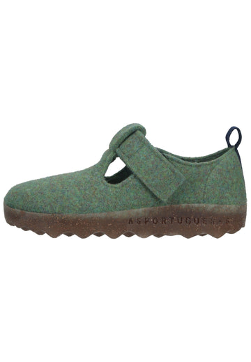 ASPORTUGUESAS Halbschuhe Filz Grün - surf4shoes