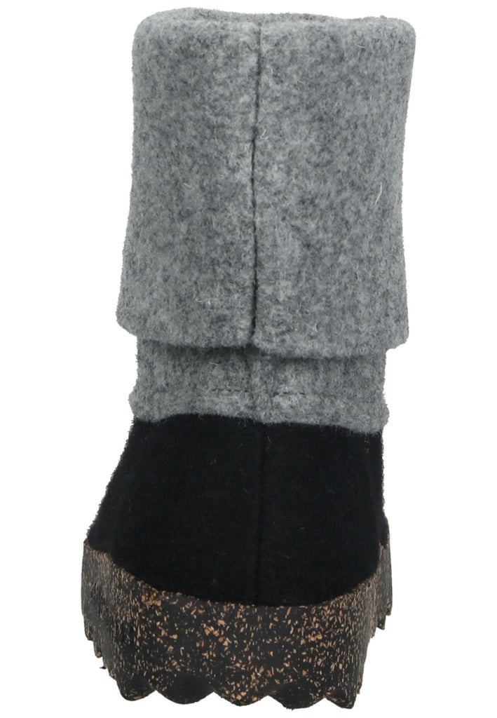 ASPORTUGUESAS Stiefelette Filz Schwarz/Grau - surf4shoes