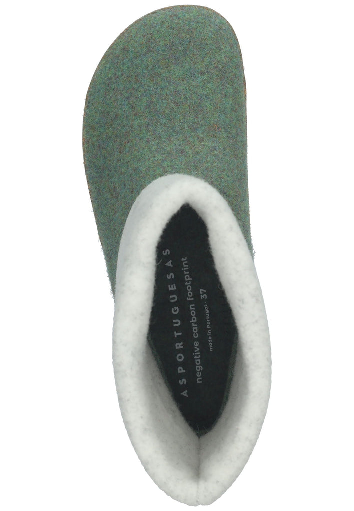 ASPORTUGUESAS Stiefelette Filz Grün - surf4shoes
