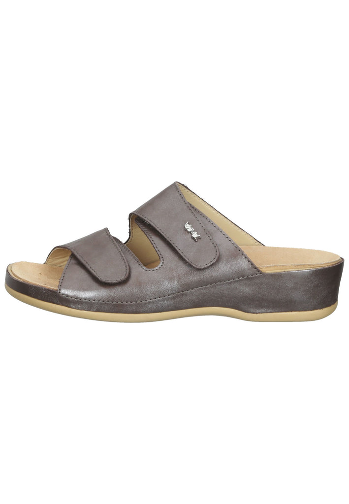 Vital Pantoletten Leder Taupe - surf4shoes