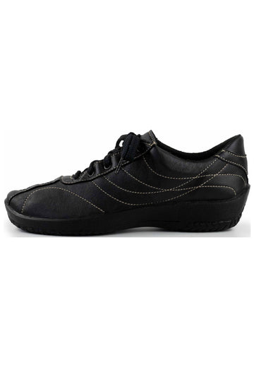 ARCOPEDICO Sneaker Lederimitat Schwarz - surf4shoes