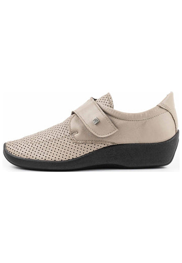 ARCOPEDICO Halbschuhe Lederimitat Taupe - surf4shoes