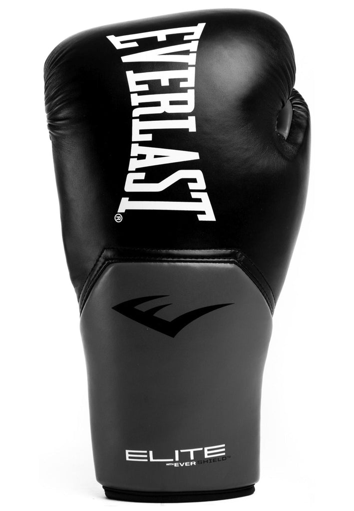 Everlast Boxhandschuhe 100% PU Schwarz/Grau - surf4shoes