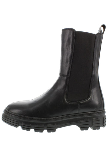 Libelle Stiefelette Leder/Textil Schwarz - surf4shoes