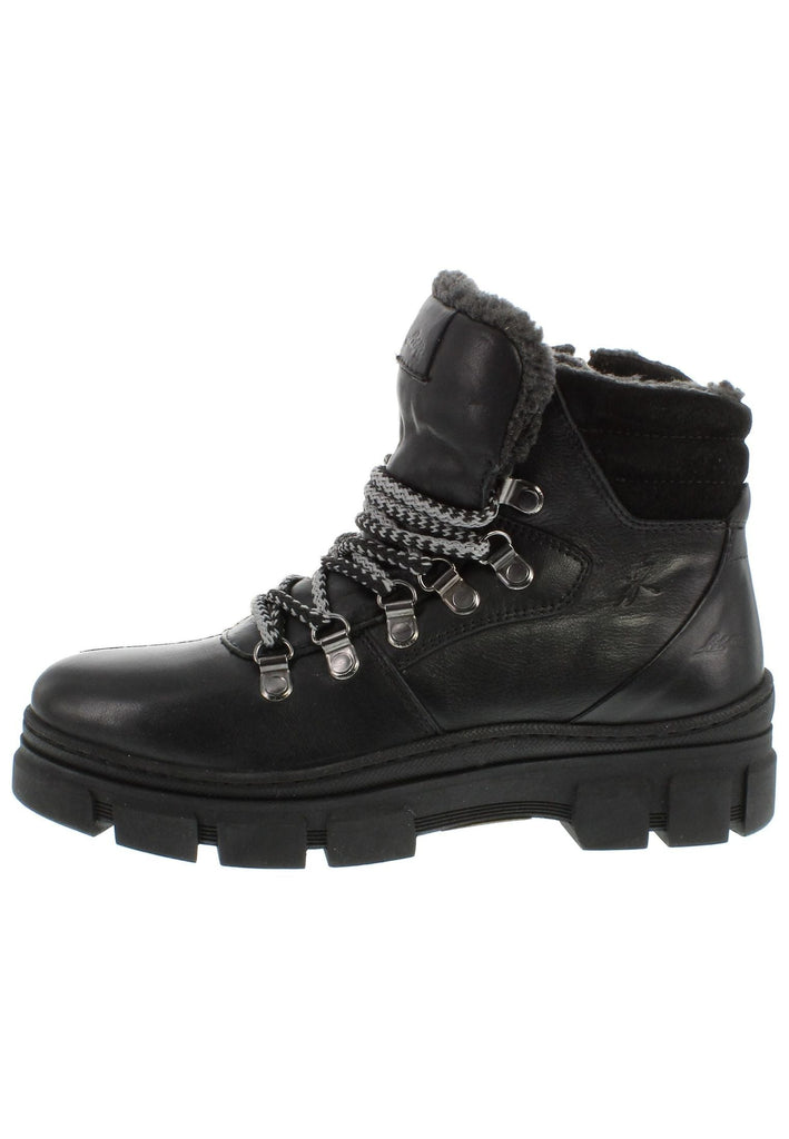 Libelle Stiefelette Nappaleder Schwarz Warmfutter - surf4shoes