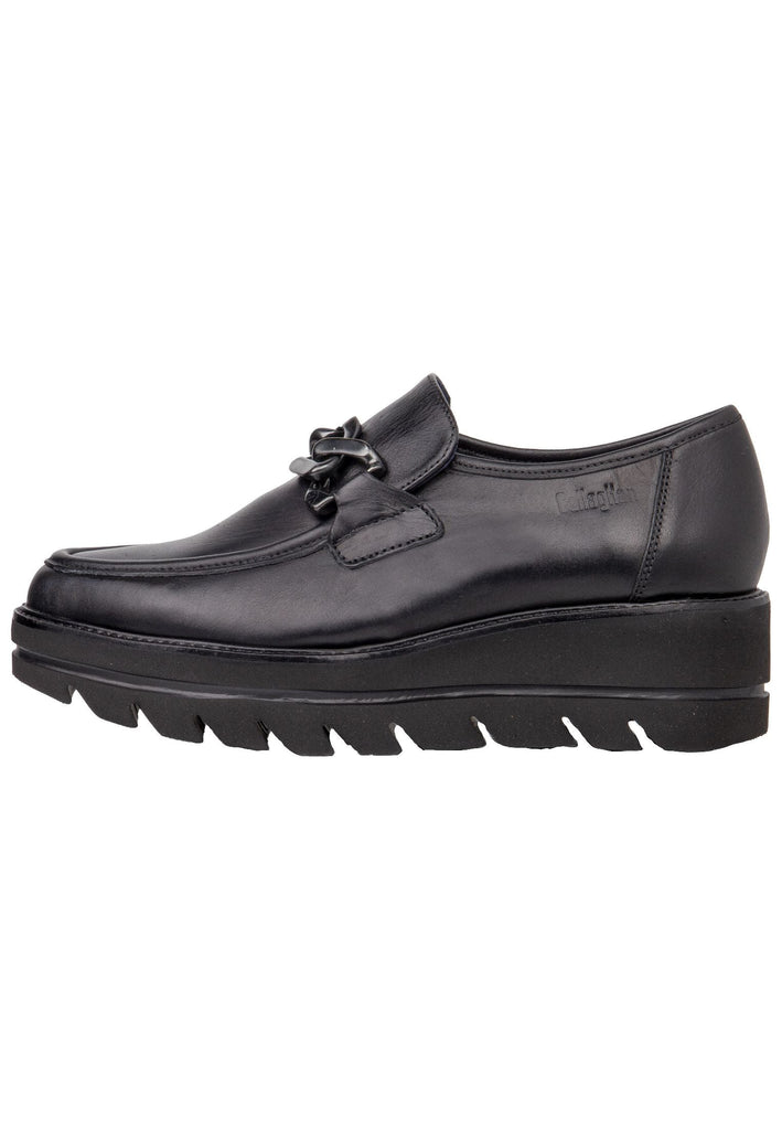 CallagHan Slipper Leder Schwarz - surf4shoes