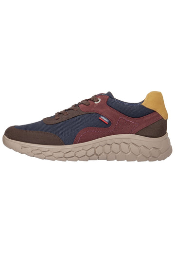 CallagHan Sneaker Leder/Textil Braun/Blau - surf4shoes