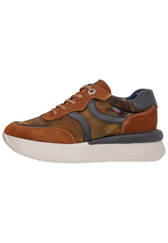 CallagHan Sneaker Leder/Textil Braun/Grau - surf4shoes