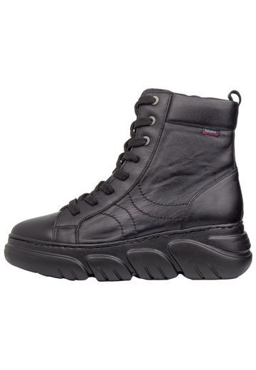 CallagHan Stiefelette Leder/Textil Schwarz - surf4shoes