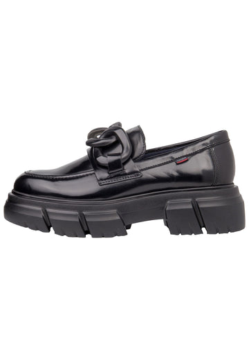 CallagHan Slipper Leder Schwarz - surf4shoes