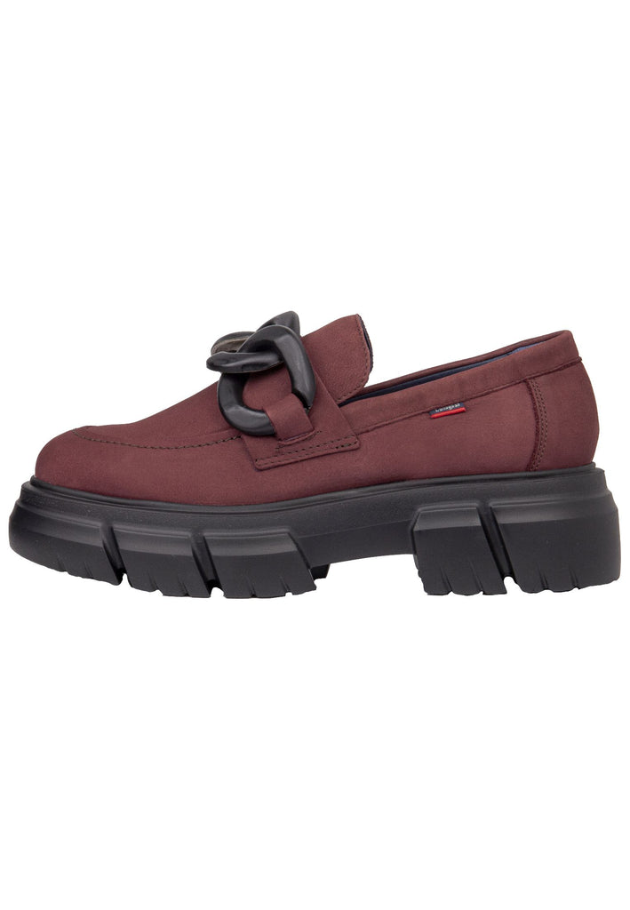 CallagHan Slipper Leder Dunkelrot - surf4shoes