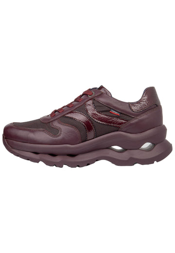 CallagHan Sneaker Leder/Textil Bordeaux - surf4shoes