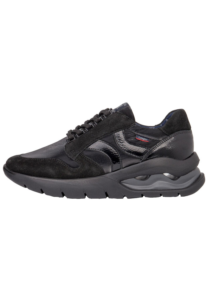 CallagHan Sneaker Leder/Textil Schwarz/Grau - surf4shoes