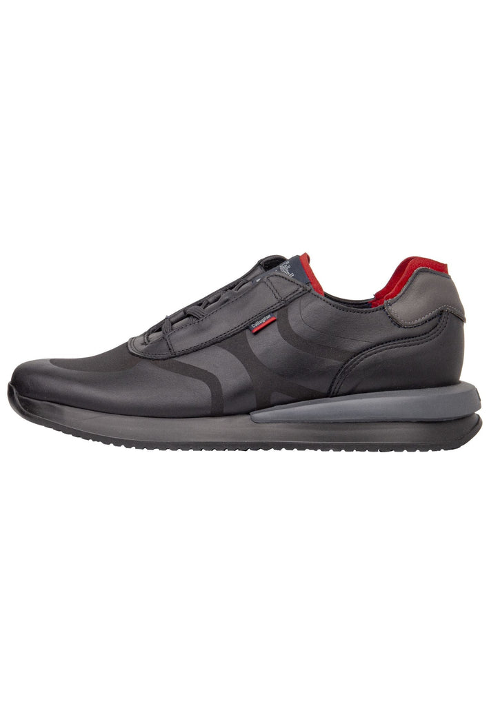 CallagHan Sneaker Leder/Textil Schwarz/Grau - surf4shoes