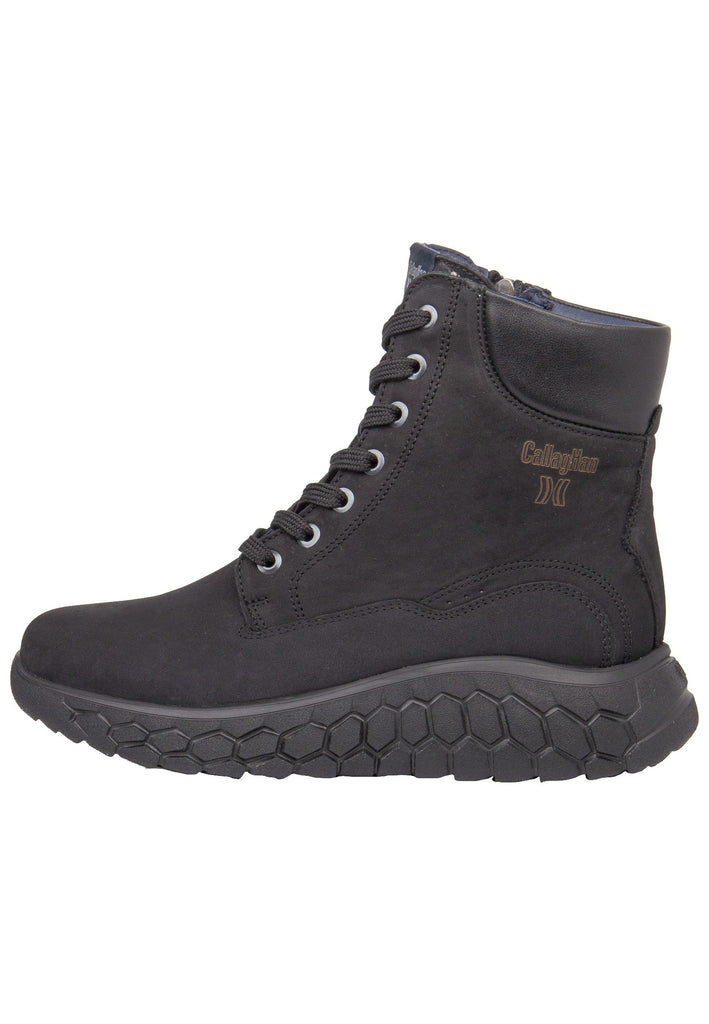CallagHan Stiefelette Leder/Textil Schwarz - surf4shoes