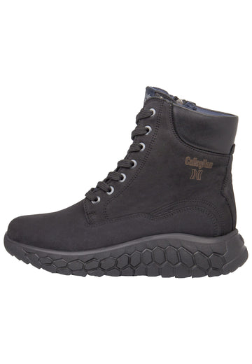 CallagHan Stiefelette Leder/Textil Schwarz - surf4shoes