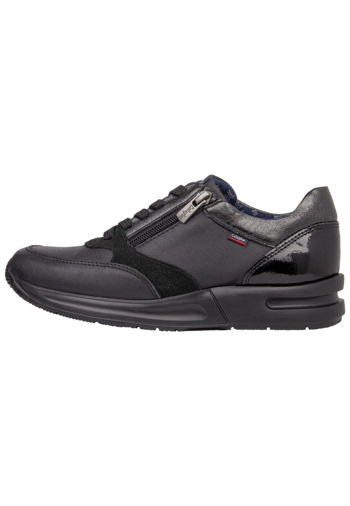 CallagHan Sneaker Leder/Textil Schwarz - surf4shoes