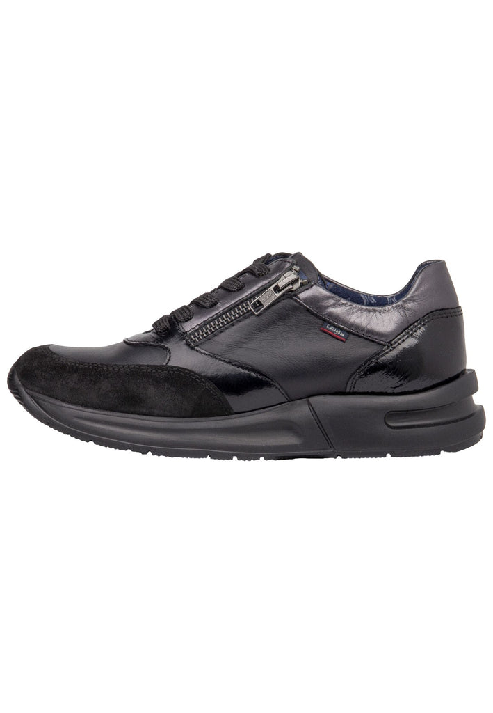 CallagHan Sneaker Leder/Textil Schwarz - surf4shoes