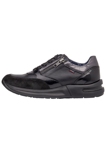CallagHan Sneaker Leder/Textil Schwarz - surf4shoes