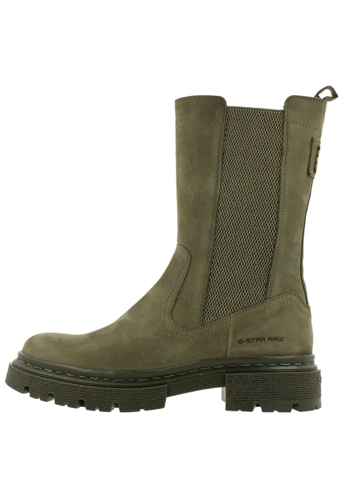 G-Star Stiefelette Veloursleder Oliv - surf4shoes
